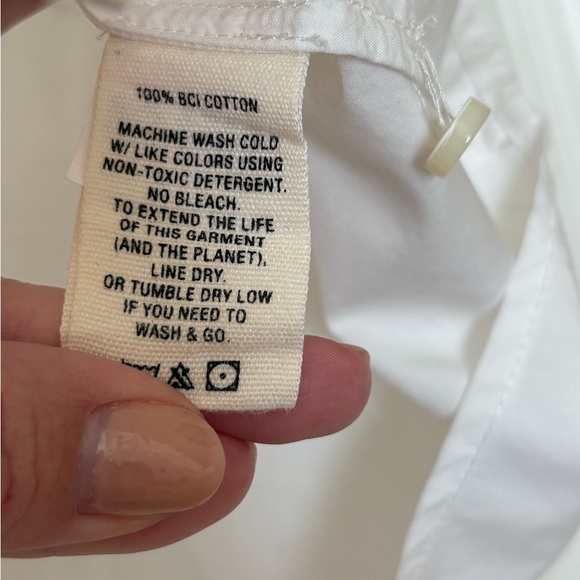 Alex Mill White Oversized Button Down Shirt - Picture 8 of 8